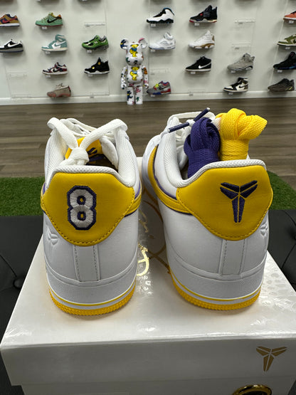 Nike Air Force 1 Low Retro QS Kobe Bryant Lakers Home - Size 11.5