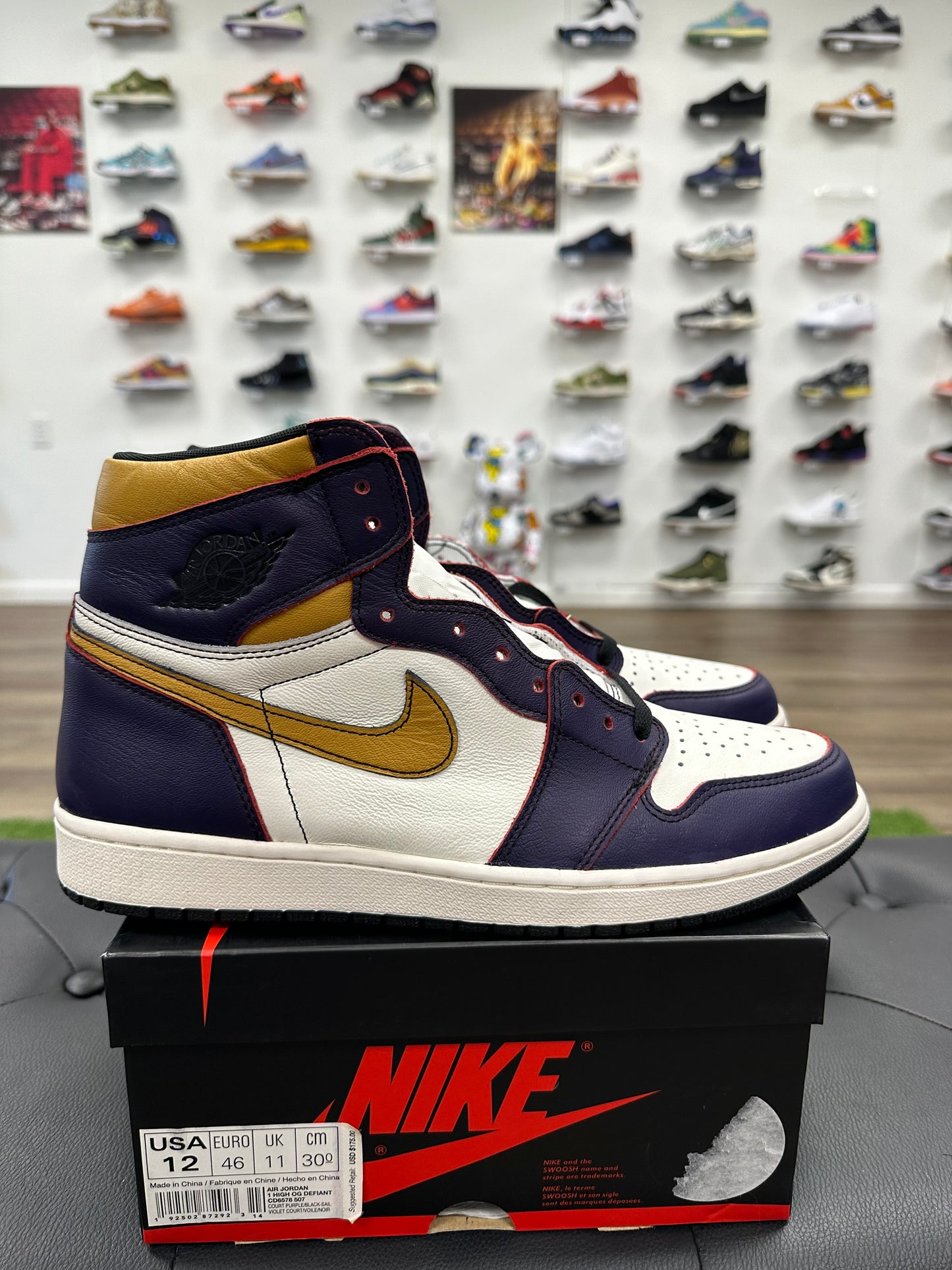 Jordan 1 Retro High OG Defiant SB LA to Chicago - Size 12