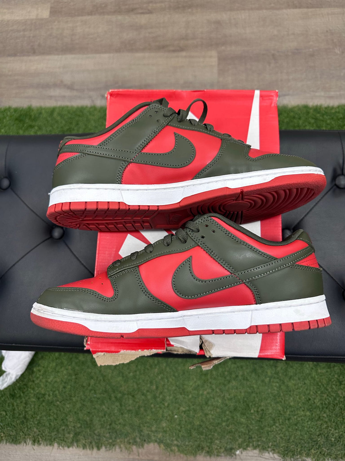 Nike Dunk Low Mystic Red Cargo Khaki