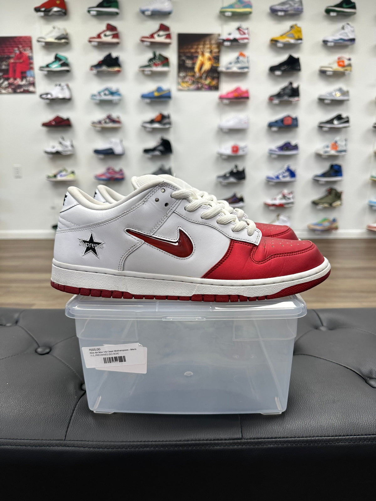 Nike SB Dunk Low Supreme Jewel Swoosh Red