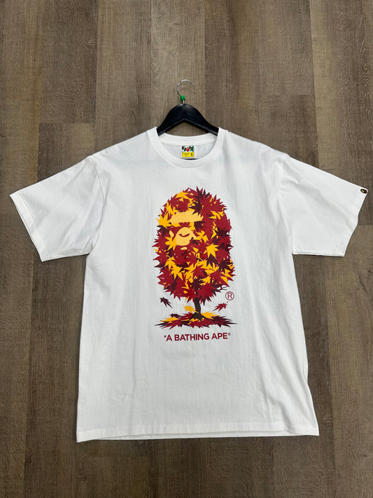 BAPE Japan Autumn Ape Head Tee White - Size XL