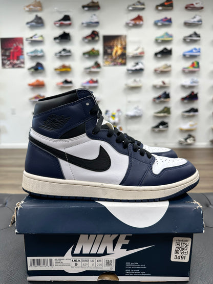 Jordan 1 Retro High OG Midnight Navy - Size 9 (U)