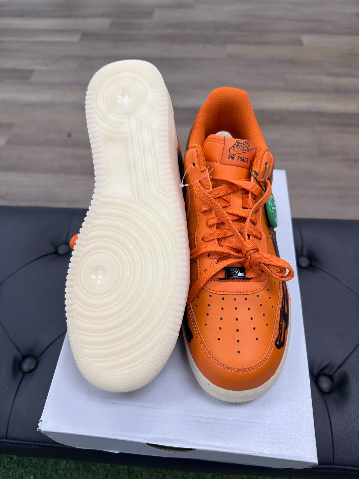 Nike Air Force 1 Low Orange Skeleton Halloween (2020)