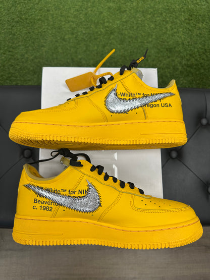 Nike Air Force 1 Low Off-White ICA University Gold - Mens (U9.5)