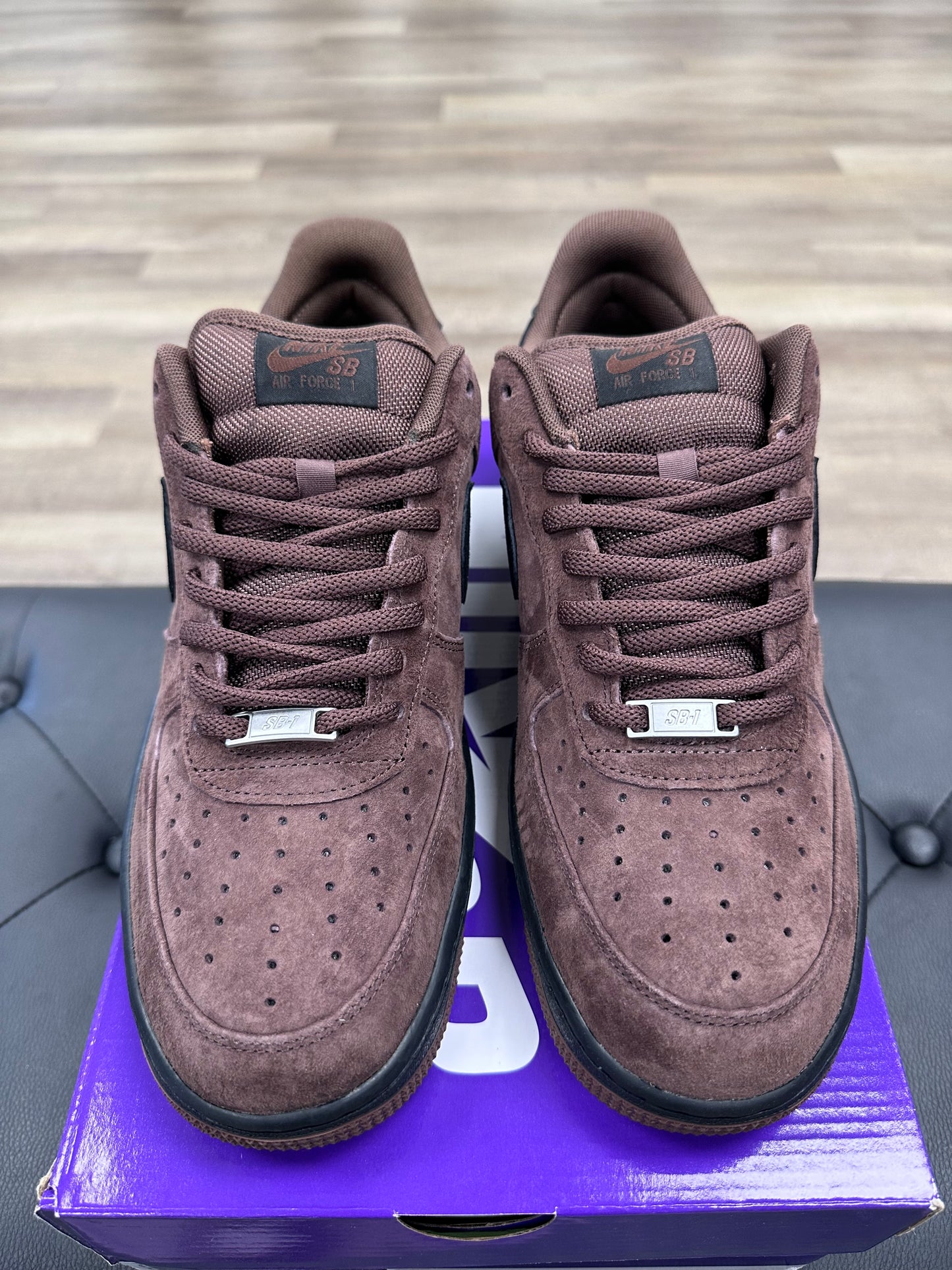Nike SB Air Force 1 Low Light Chocolate Black - Size 11