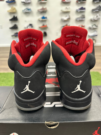 Jordan 5 Retro Supreme Black - Size 10.5 (U)