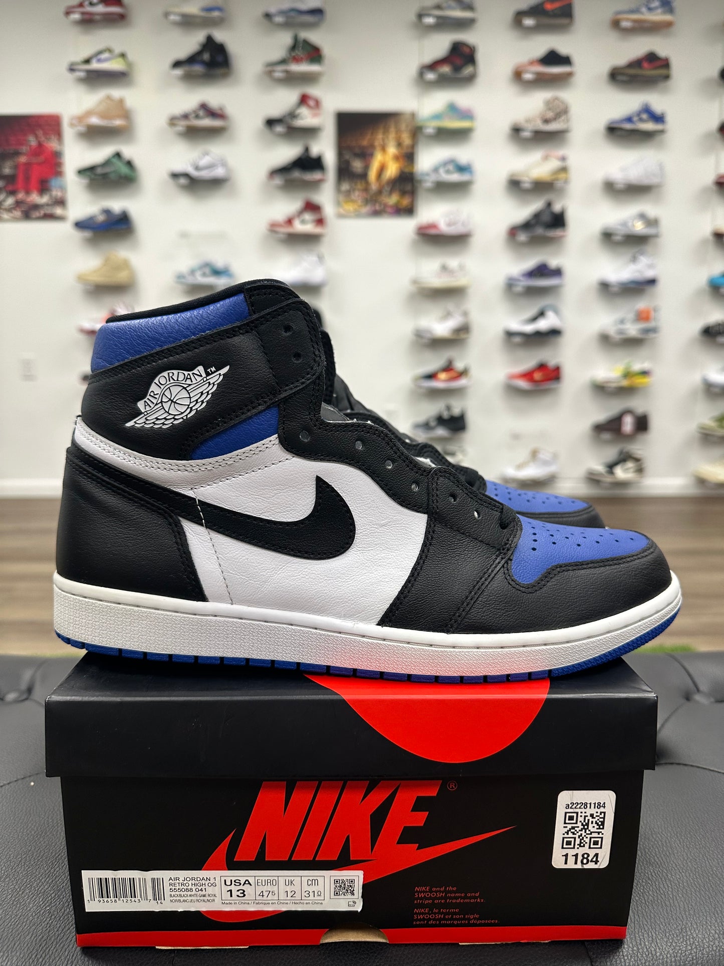 Jordan 1 Retro High Royal Toe - Size 13 (U)