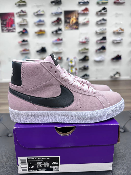 Nike SB Zoom Blazer Mid Pink Foam White Gum Yellow Anthracite