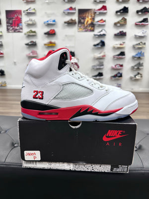 Jordan 5 Retro Fire Red Black Tongue (2025)