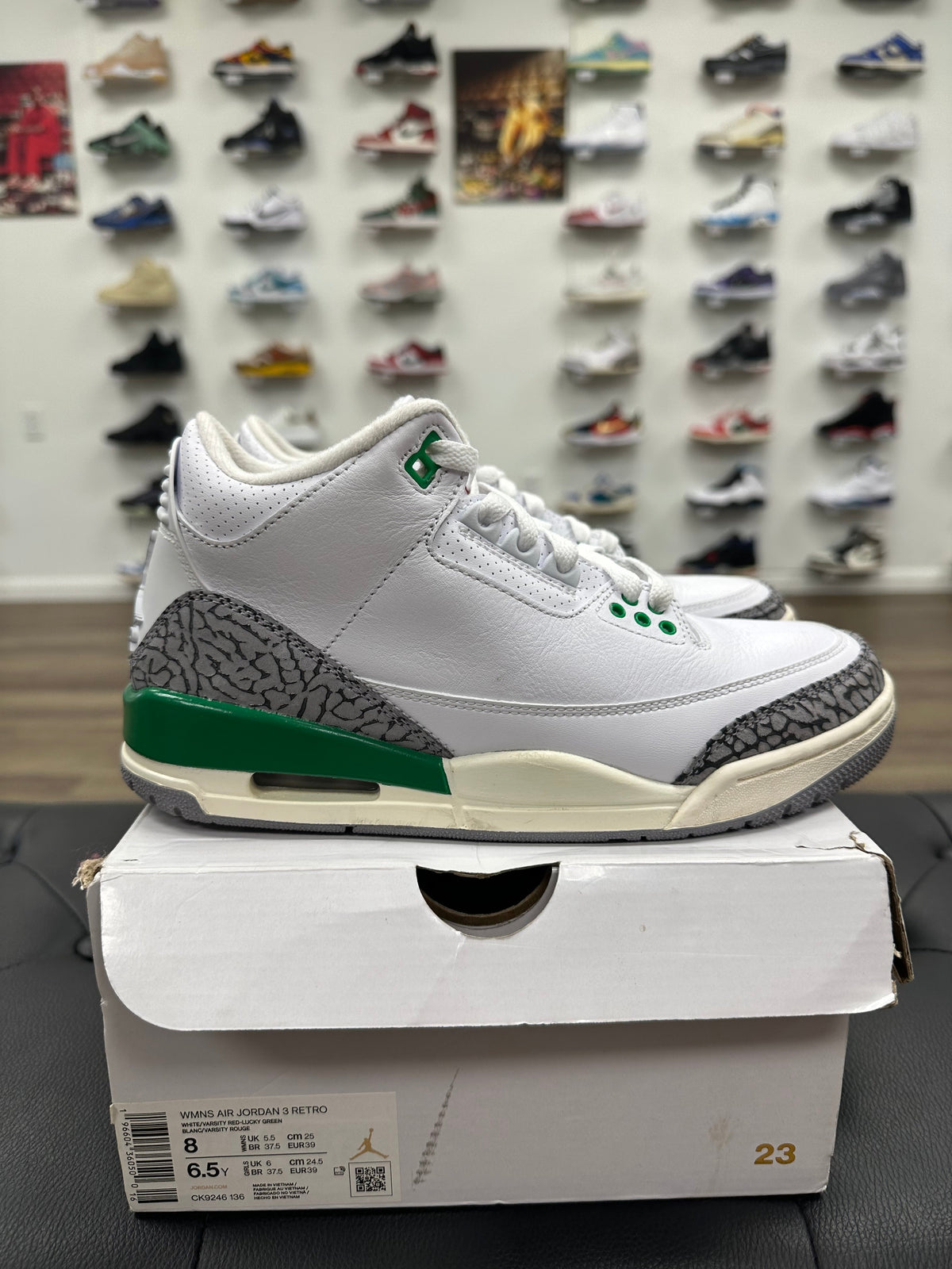Jordan 3 Retro Lucky Green (Women's)