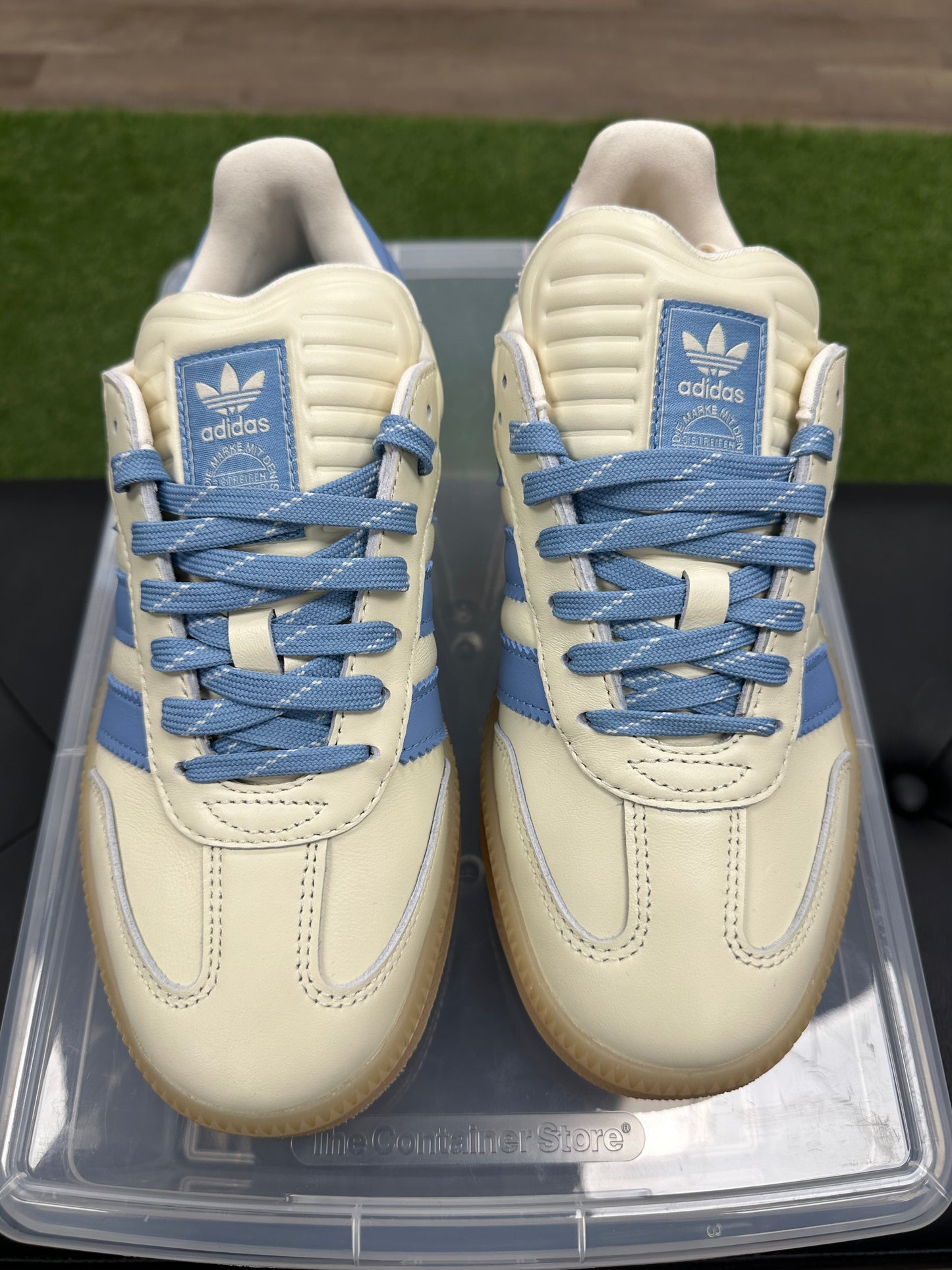 adidas Samba XLG Wonder White Ash Blue (GS) - Size 7