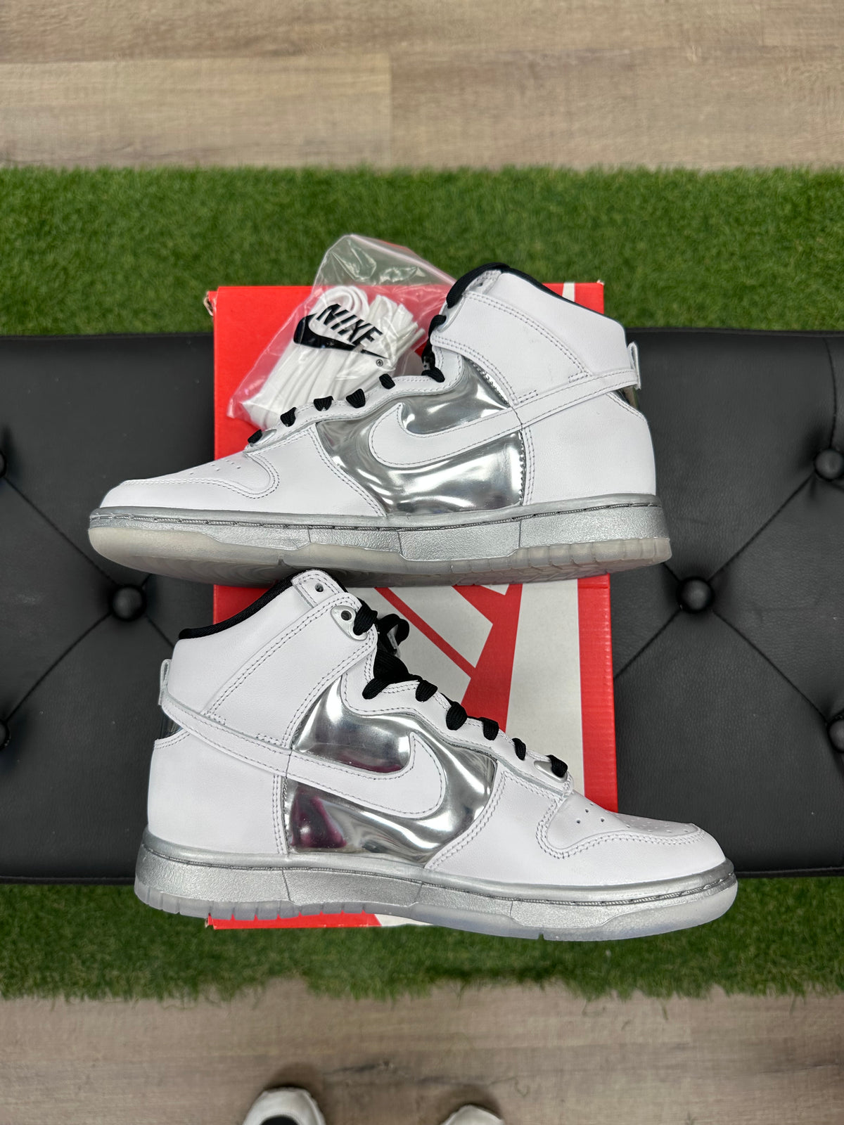 Nike Dunk High SE Chrome (Women's)  - Size 7.5