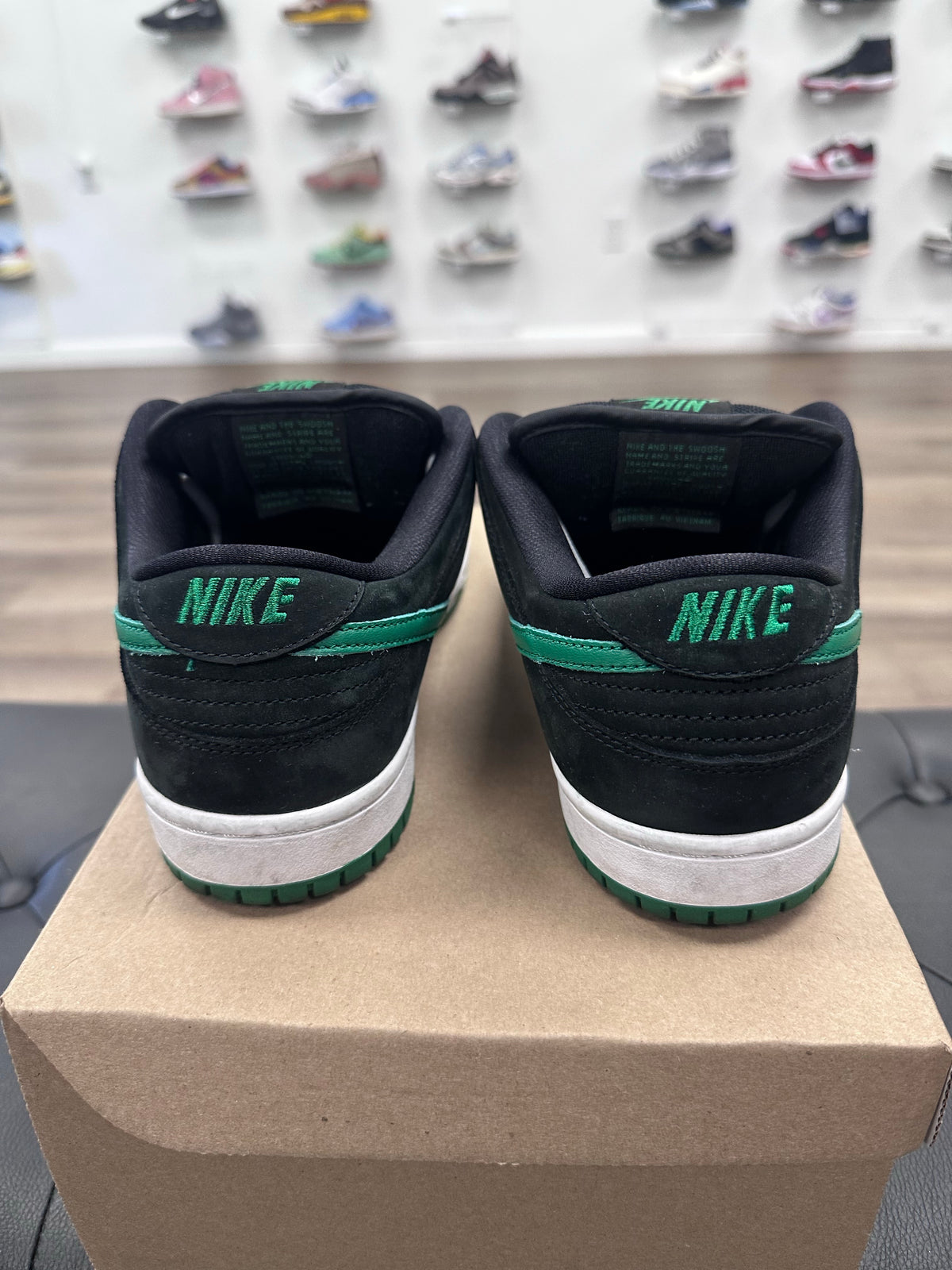 Nike SB Dunk Low Pro J Pack Black Pine Green- Size 8:5 (U)
