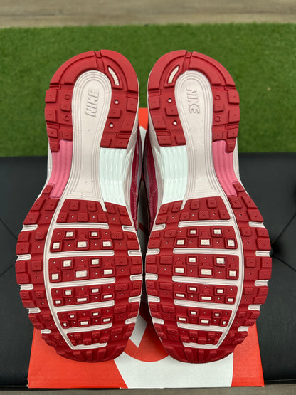 Nike P-6000 White Silt Red Peony (Women's) - Size 10