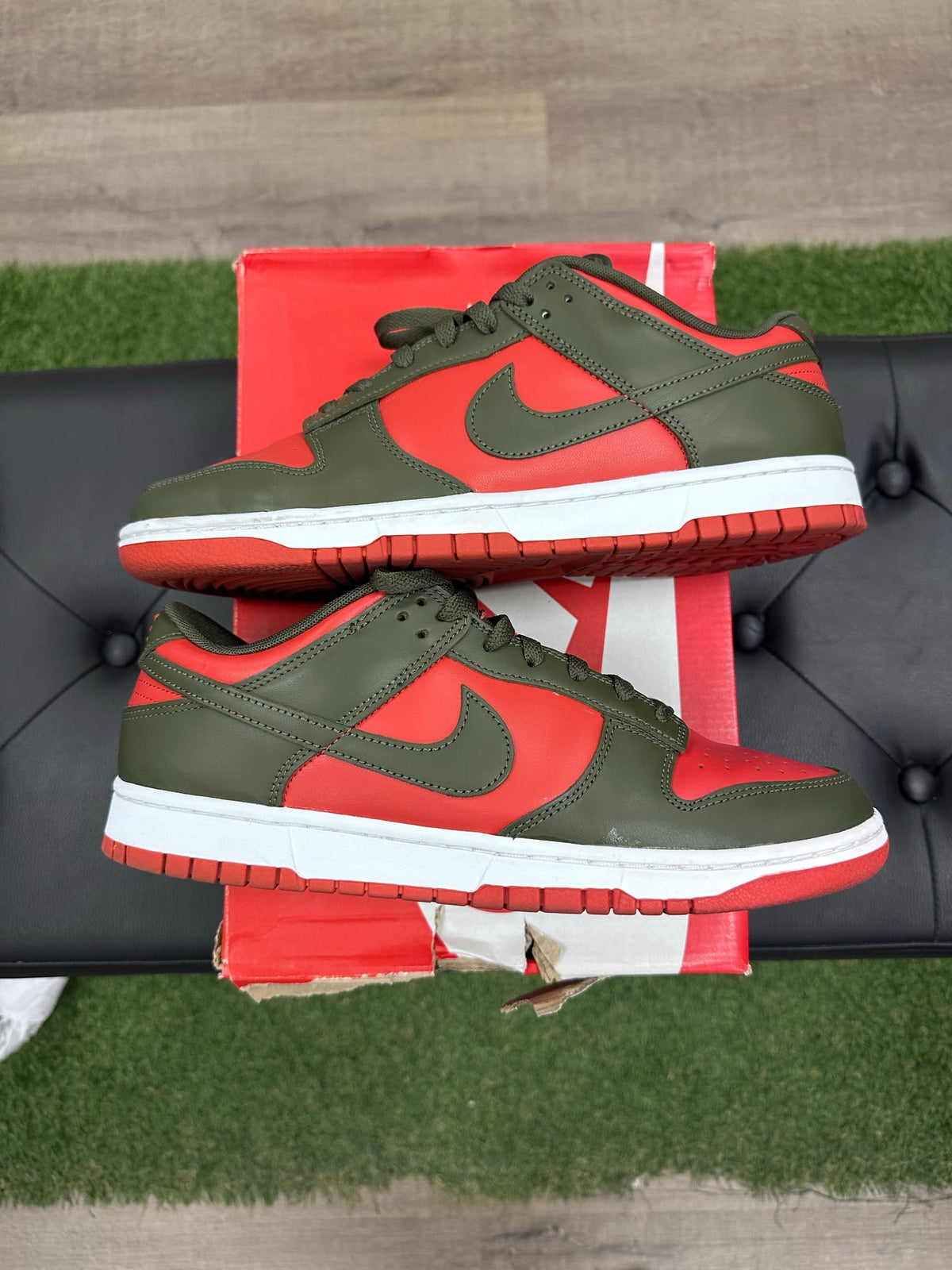 Nike Dunk Low Mystic Red Cargo Khaki