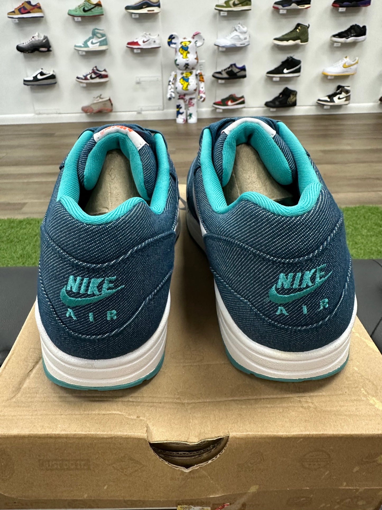 Nike Air Max 1 Turquoise Denim - Size 10