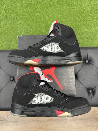 Jordan 5 Retro Supreme Black - Size 10.5 (U)