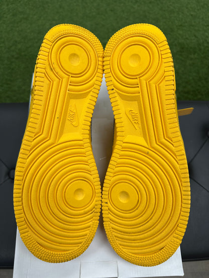 Nike Air Force 1 Low Off-White ICA University Gold - Mens (U9.5)