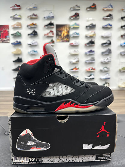 Jordan 5 Retro Supreme Black - Size 10.5 (U)