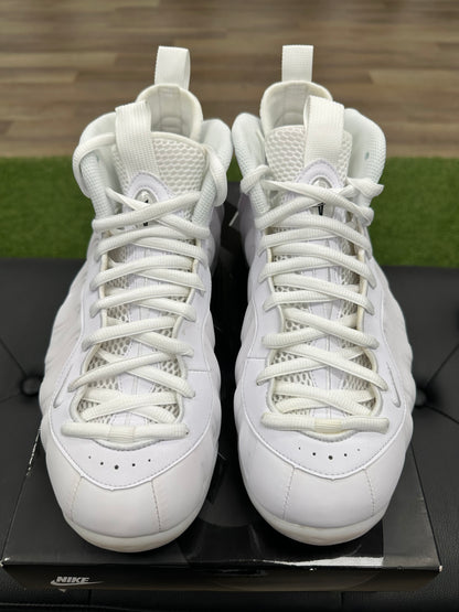 Nike Air Foamposite One Triple White - Size 9.5
