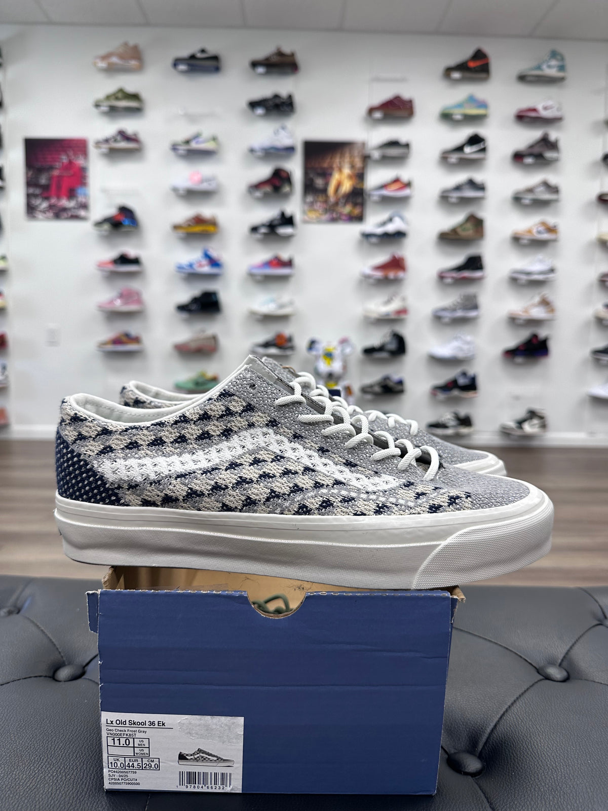 Vans LX Old Skool 36 EK Geo Check Gray - Size 11