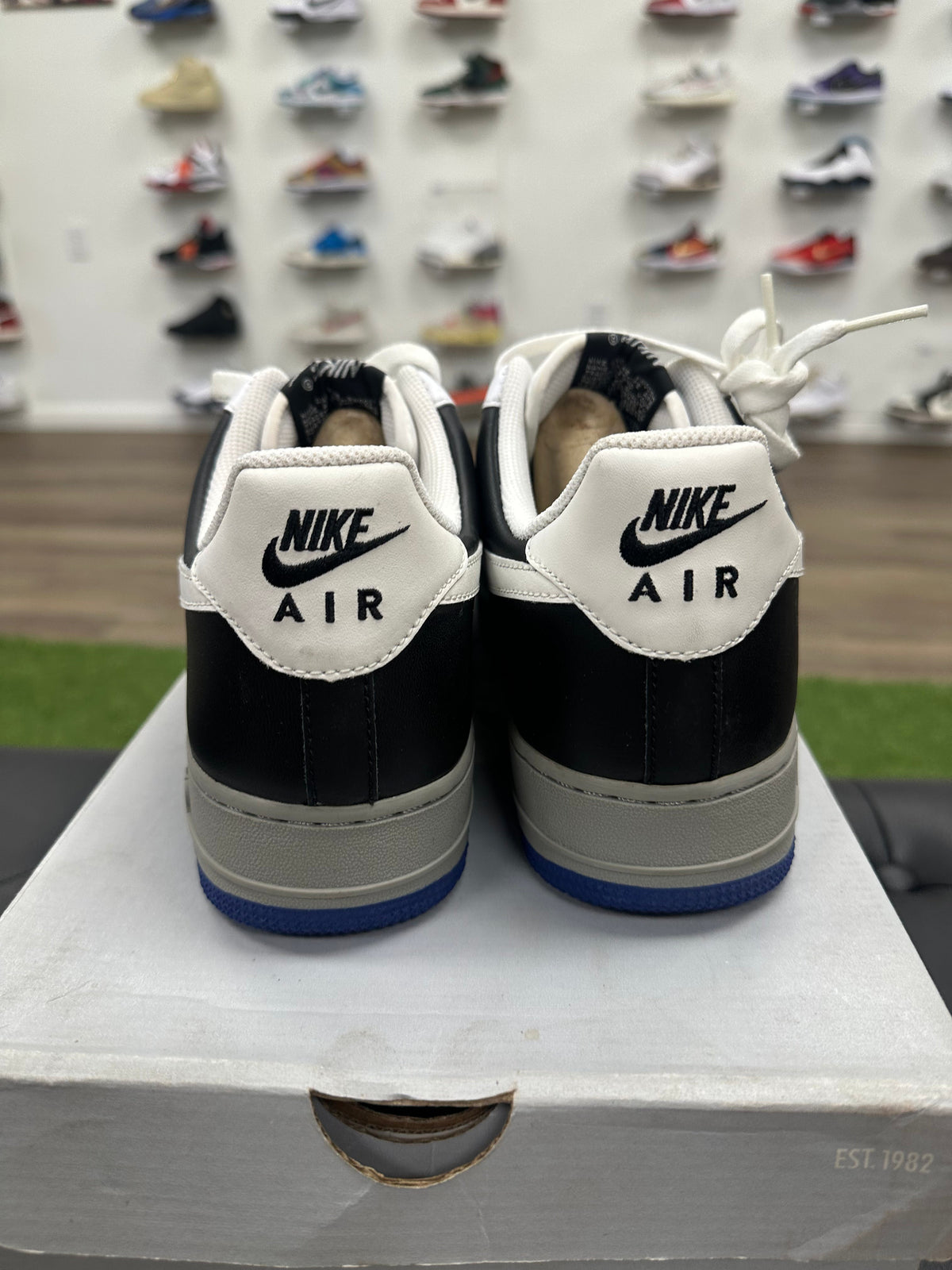 Nike Air Force 1 Low White Black Grey Royal (2008)