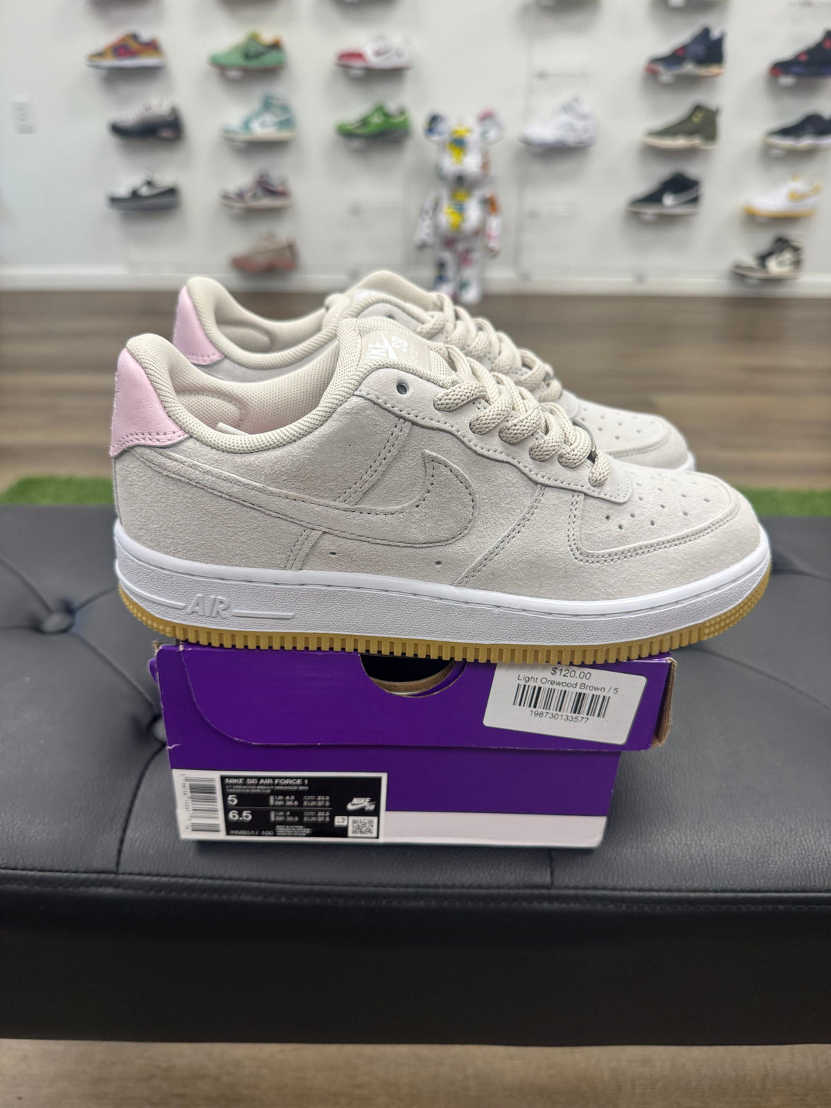 Nike Air Force 1 Low SB Light Orewood Brown Pink