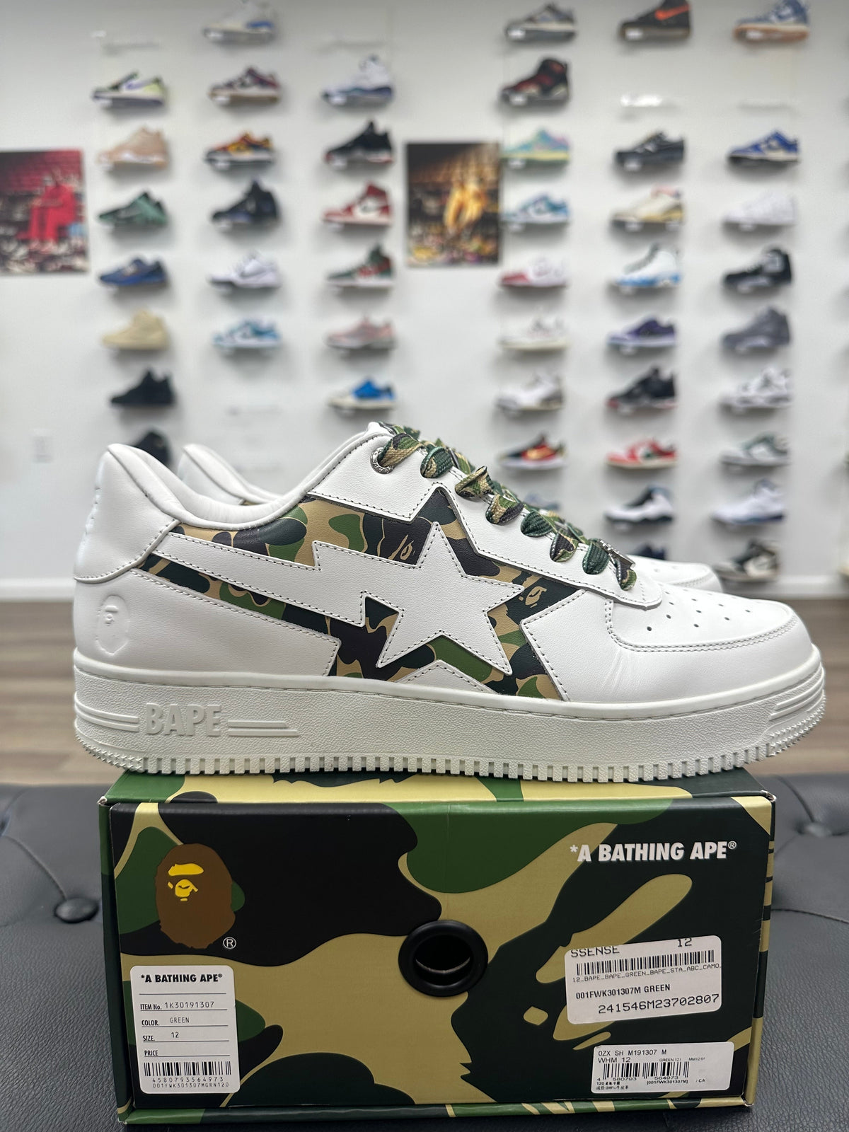 A Bathing Ape Bape Sta Icon ABC Camo Green