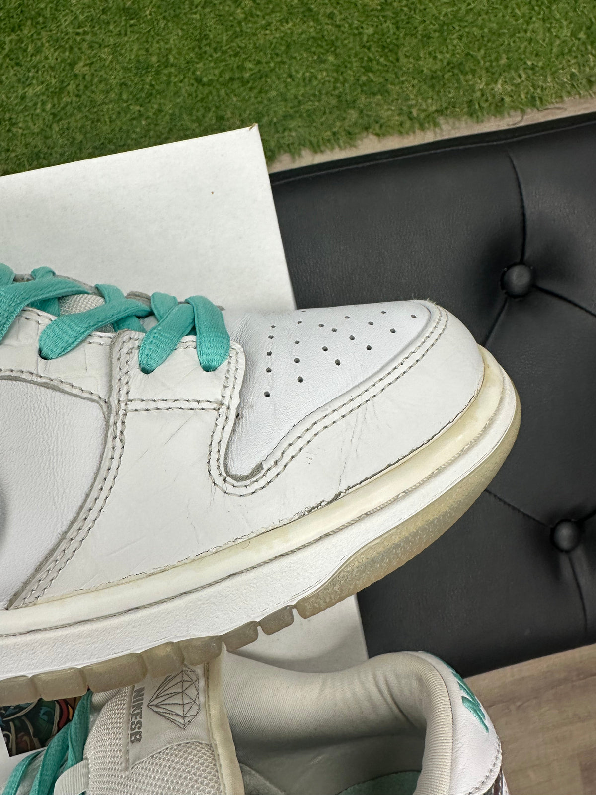 Nike SB Dunk Low Diamond Supply Co. White Diamond