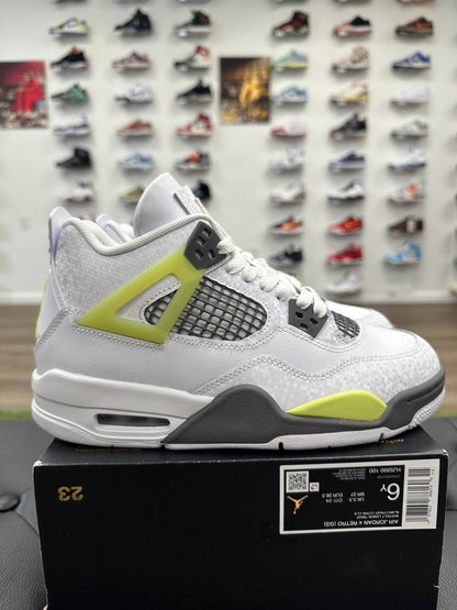 Jordan 4 Retro Light Lemon Twist (GS) - Size 6Y