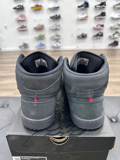 Jordan 1 Mid SE Craft Dark Smoke Red