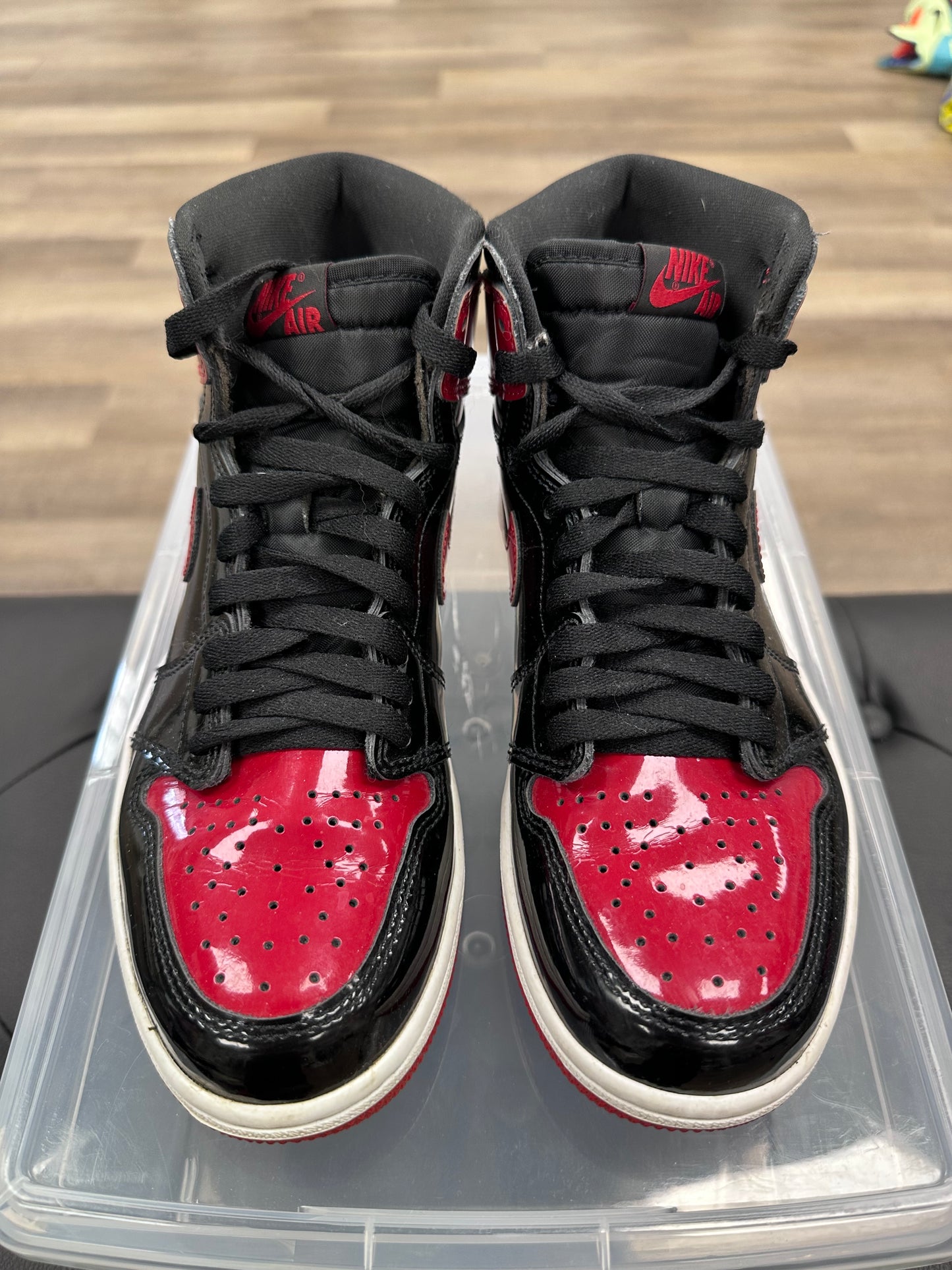 Jordan 1 Retro High OG Patent Bred (GS) - Size 7Y (U)