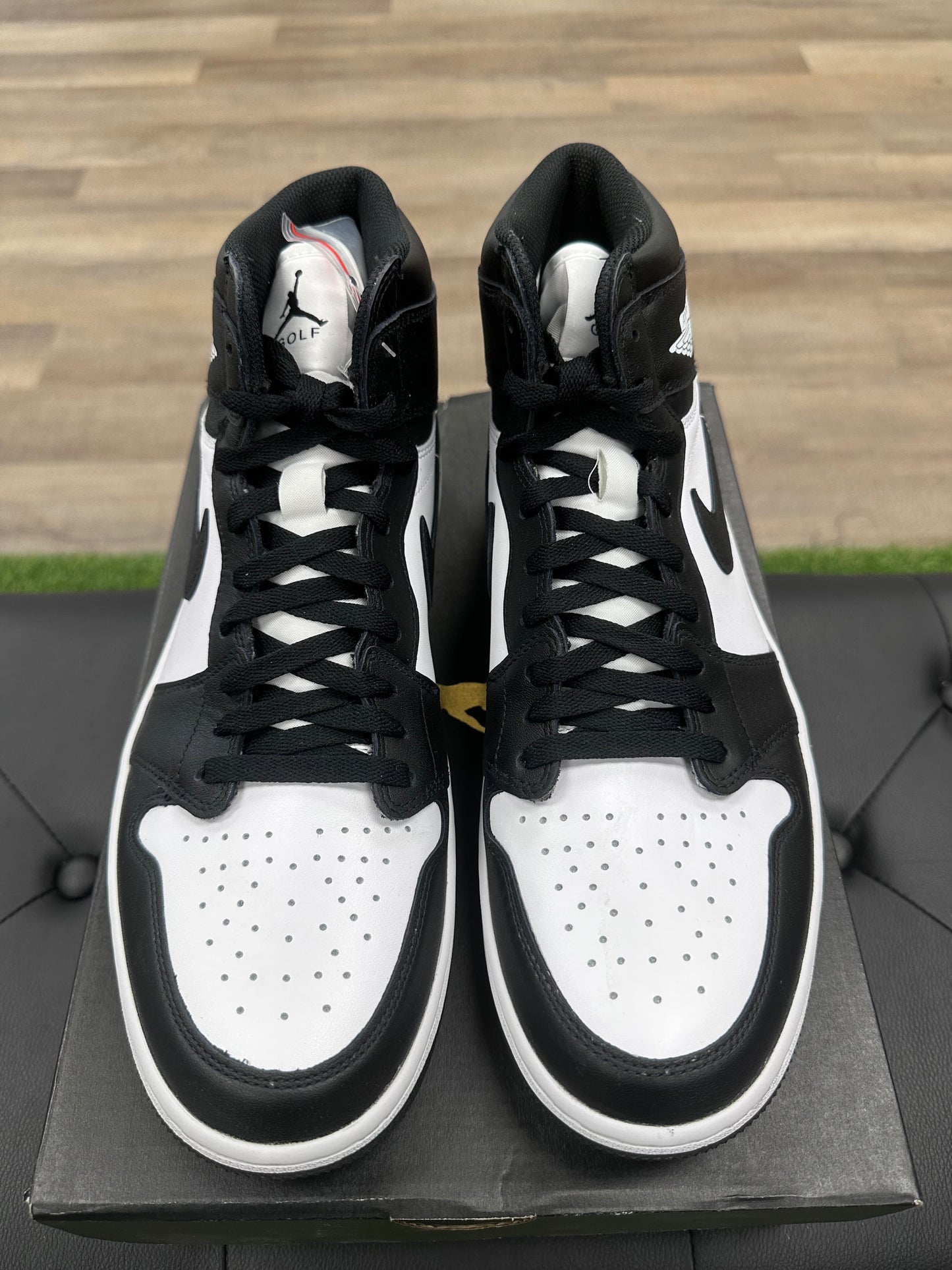 Jordan 1 Retro High Golf Black White - Size 12