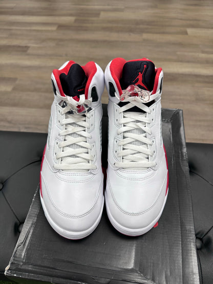 Jordan 5 Retro Fire Red Black Tongue (2025)