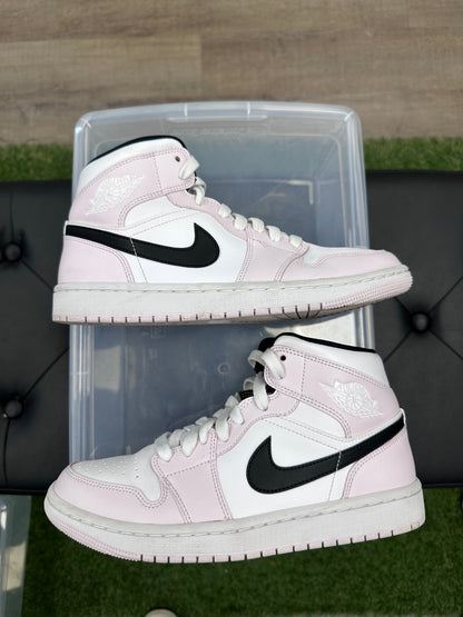 Jordan 1 Mid Barely Rose (Women's)