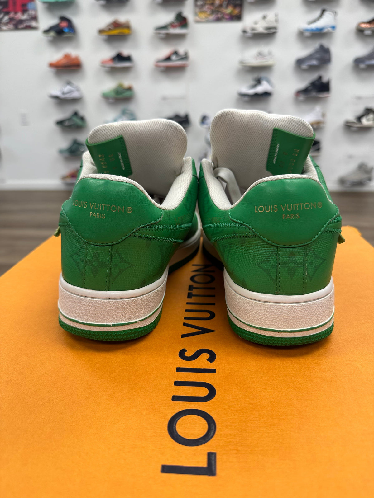 Louis Vuitton Nike Air Force 1 Low By Virgil Abloh White Green