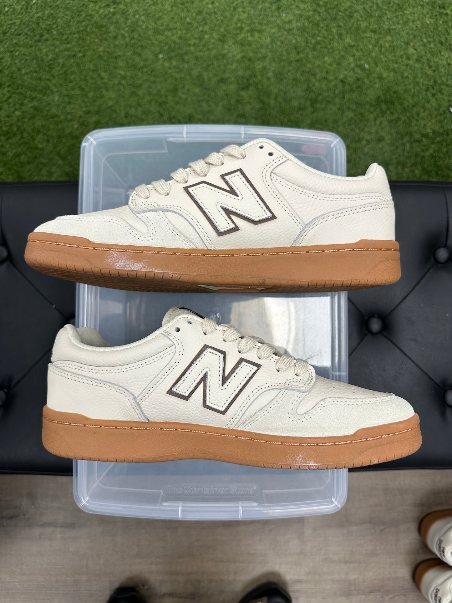 New Balance Numeric 480 Sea Salt Brown Gum - Mens (U10) (2)