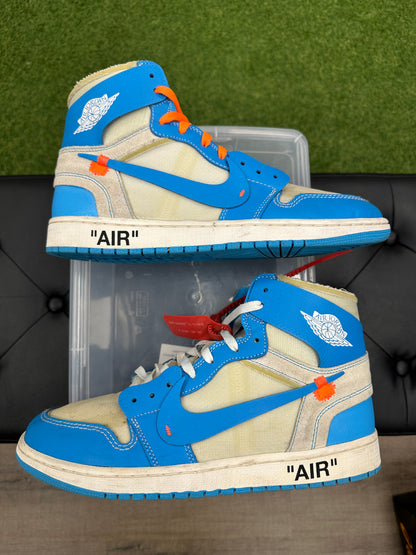Jordan 1 Retro High Off-White University Blue - Size 12 (U)