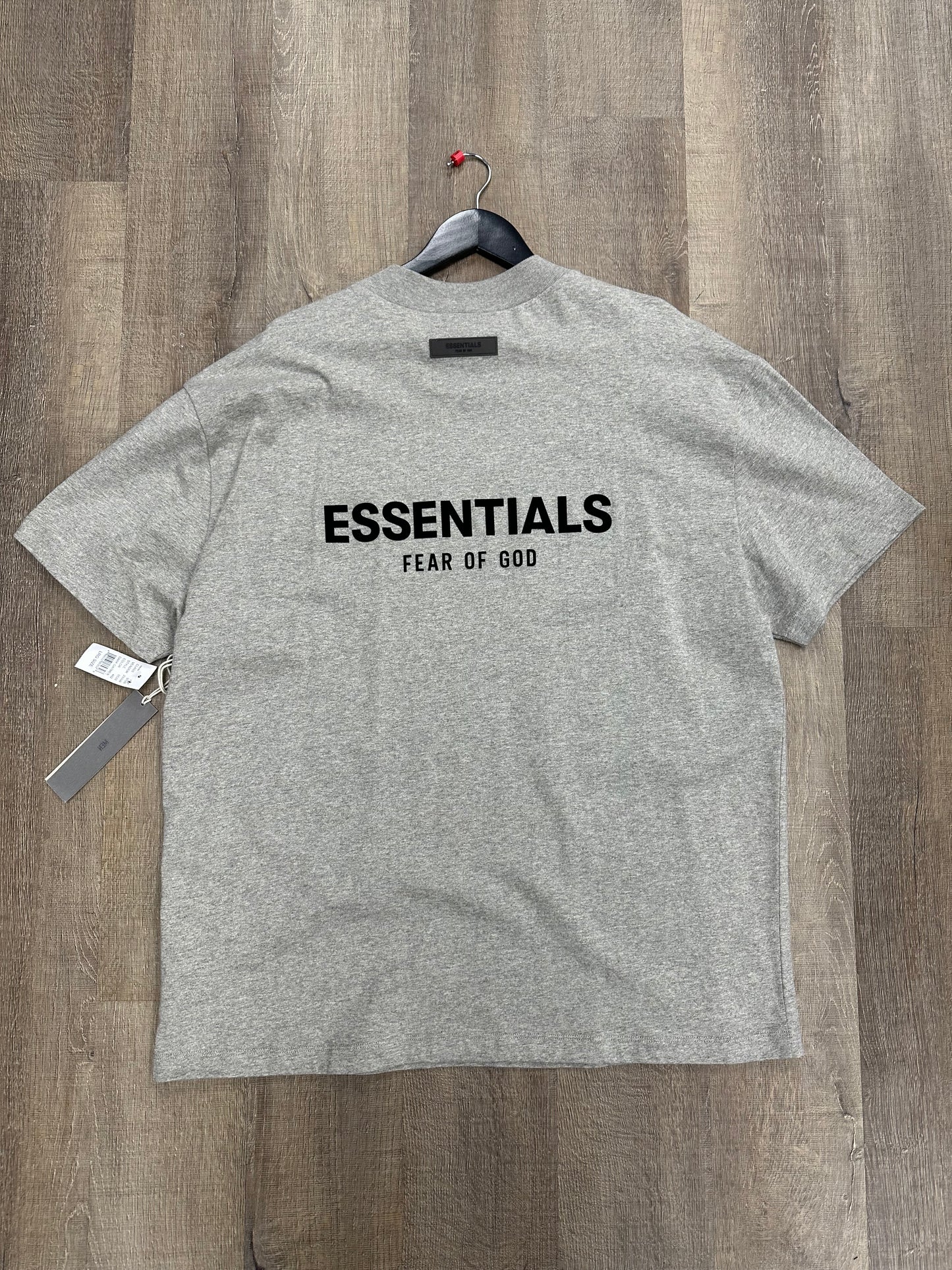 Fear of God Essentials T-Shirt Dark Heather Oatmeal - Size XL