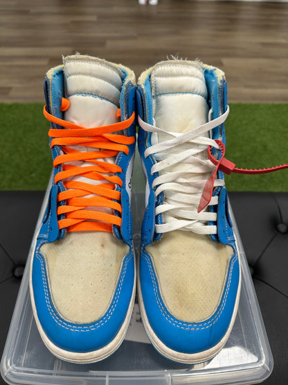 Jordan 1 Retro High Off-White University Blue - Size 12 (U)