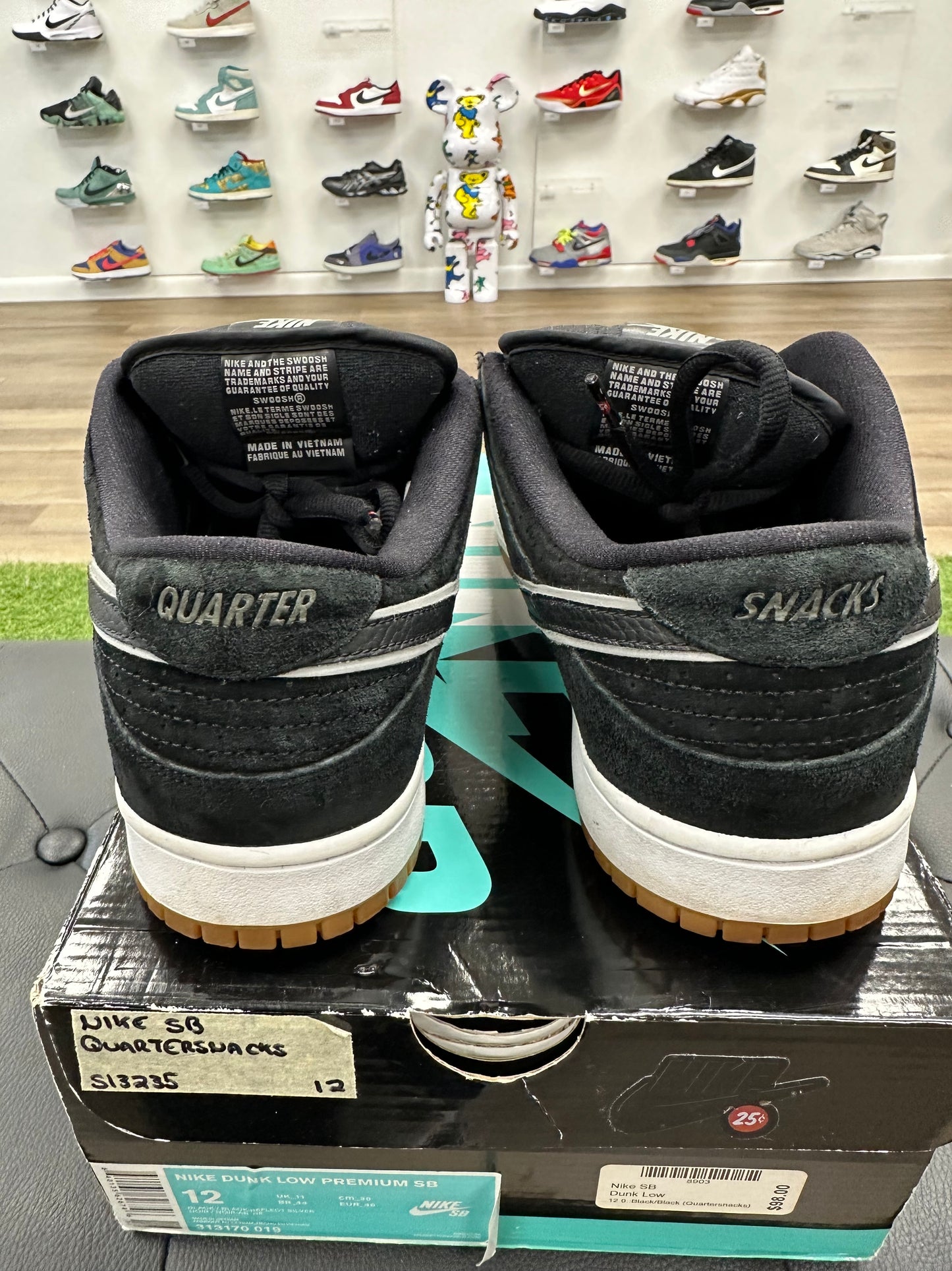 Nike SB Dunk Low Quartersnacks - Size 12 (U)