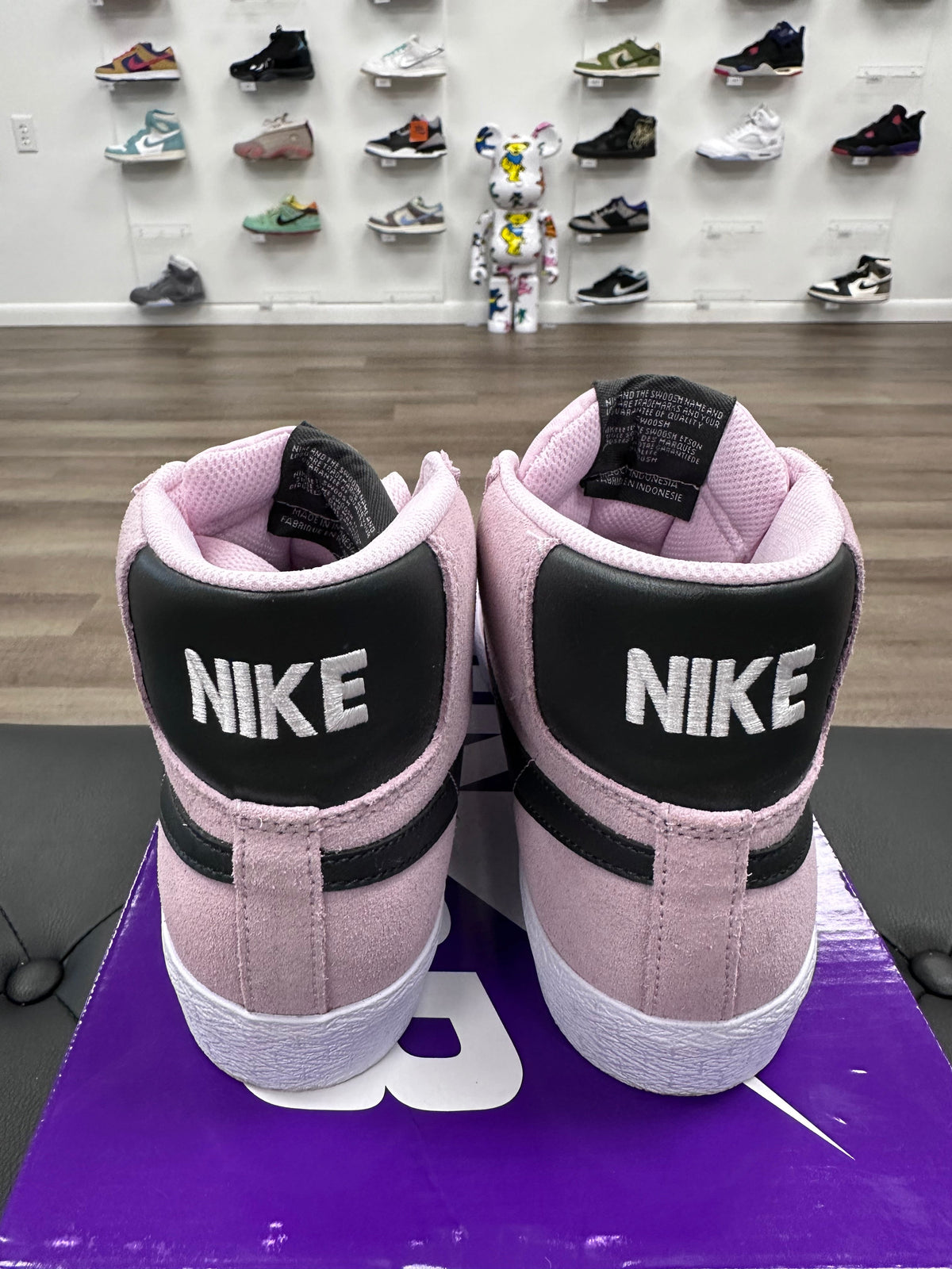 Nike SB Zoom Blazer Mid Pink Foam White Gum Yellow Anthracite