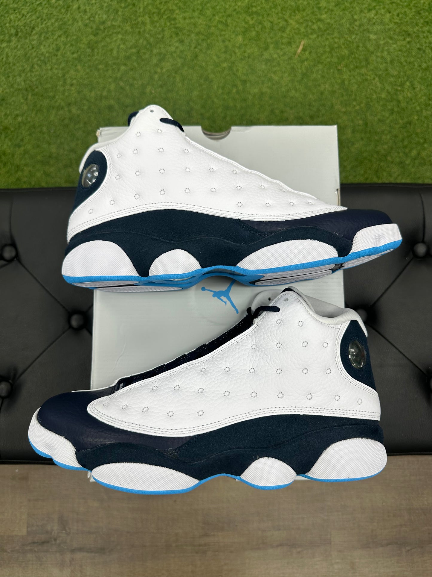 Jordan 13 Retro Obsidian Powder Blue White - Size 10