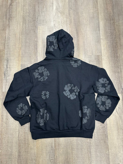 Denim Tears Mono Cotton Wreath Zip Hoodie Black - Size XL
