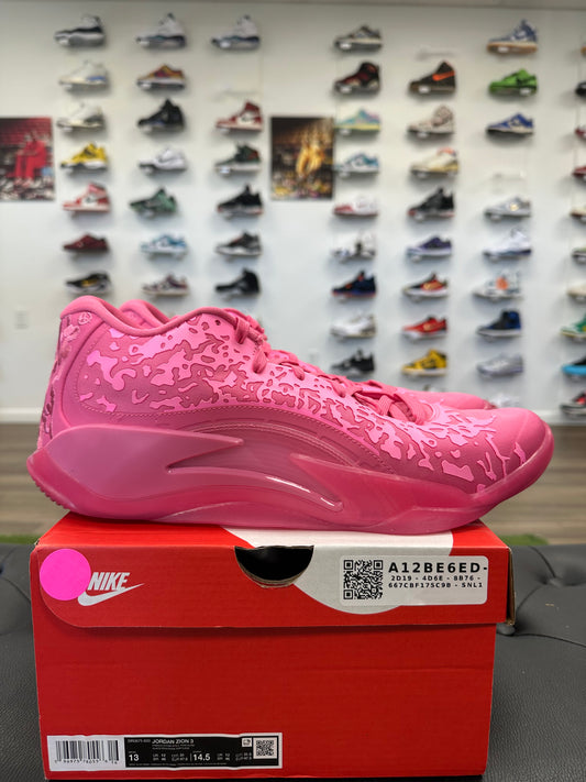 Jordan Zion 3 Pink Lotus - Mens (U13)