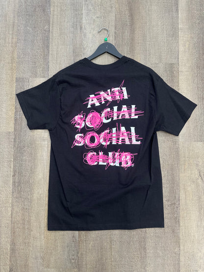 Anti Social Social Club Never Mind Tee Black - Size XL