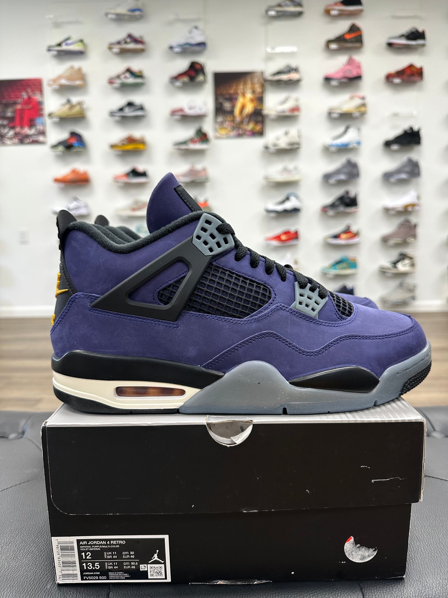 Jordan 4 Retro Lakers - Size 12 (2)