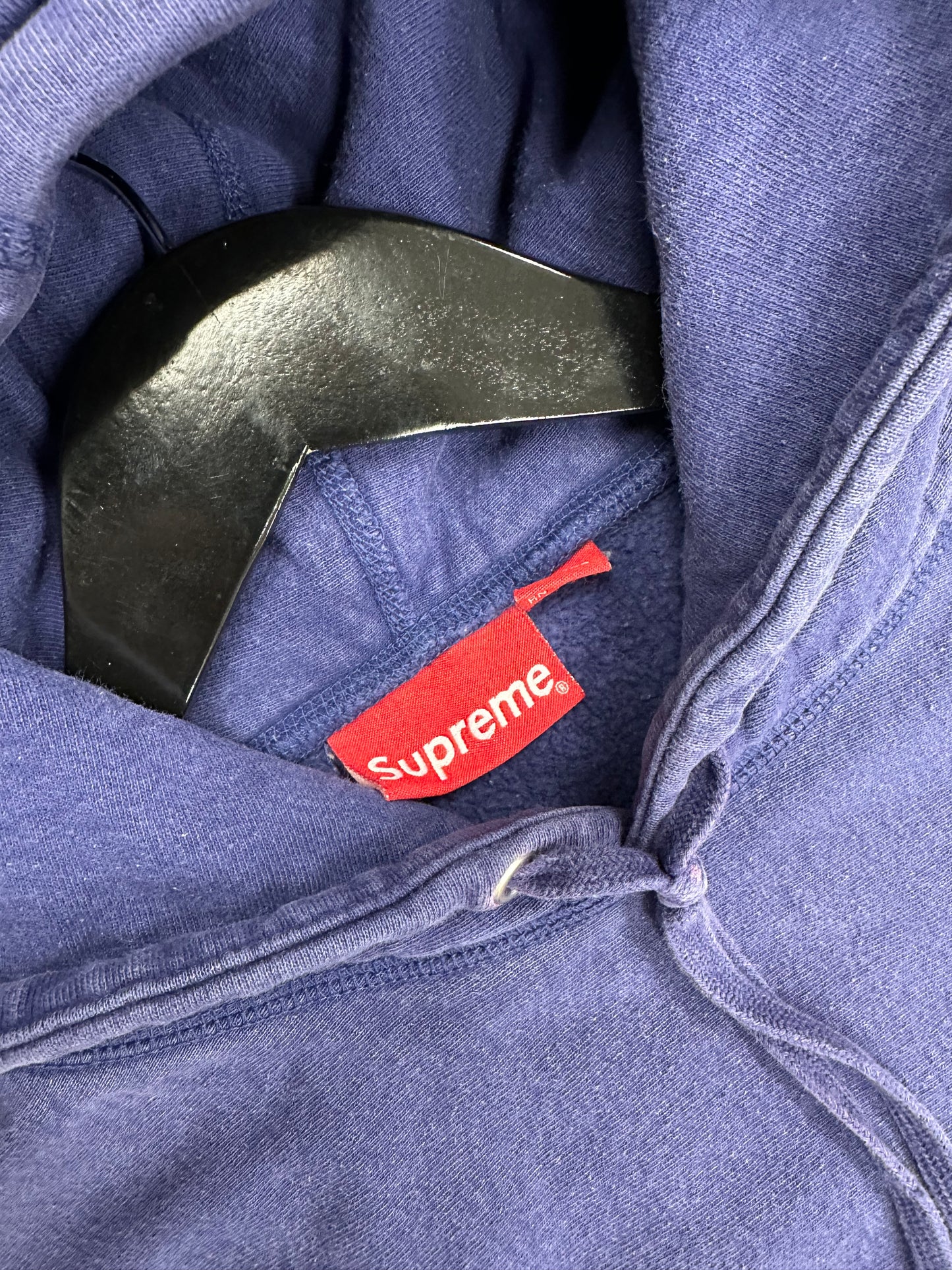 Supreme FTP Arc Hooded Sweatshirt Washed Navy - Size Large (U)