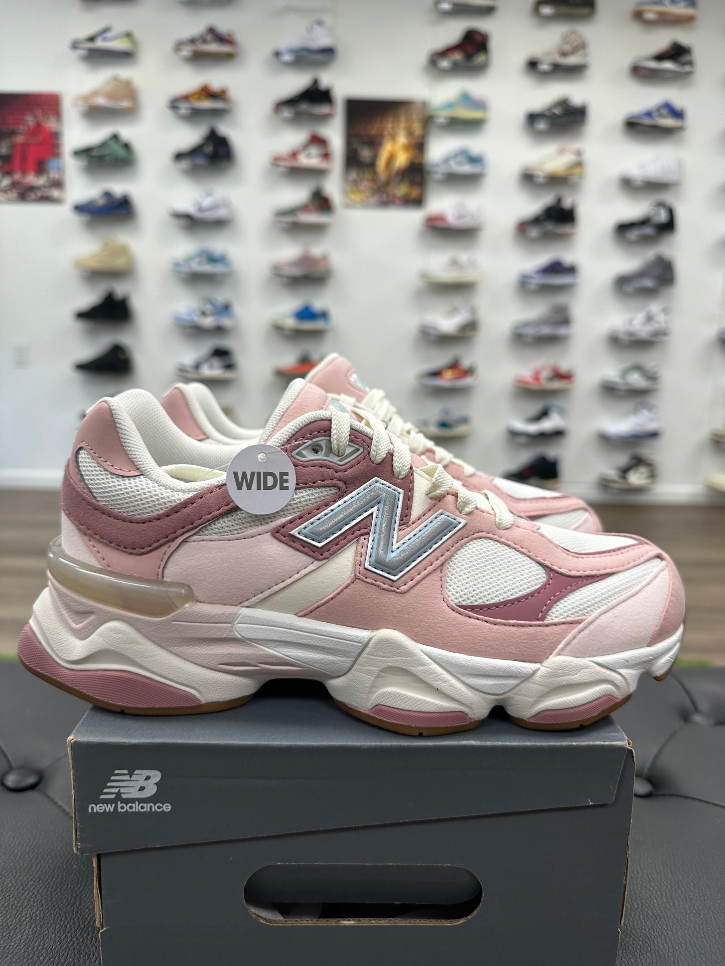 New Balance 9060 Rose Pink (wide) (GS) - Size 6