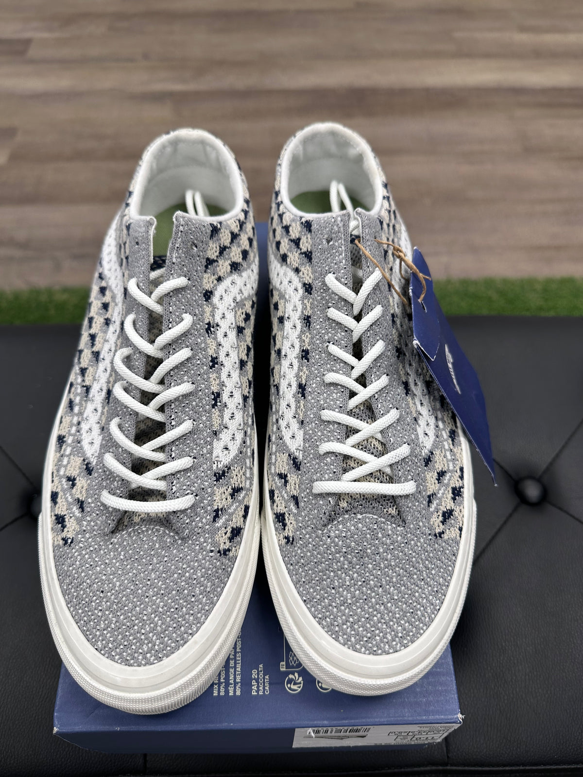 Vans LX Old Skool 36 EK Geo Check Gray - Size 11